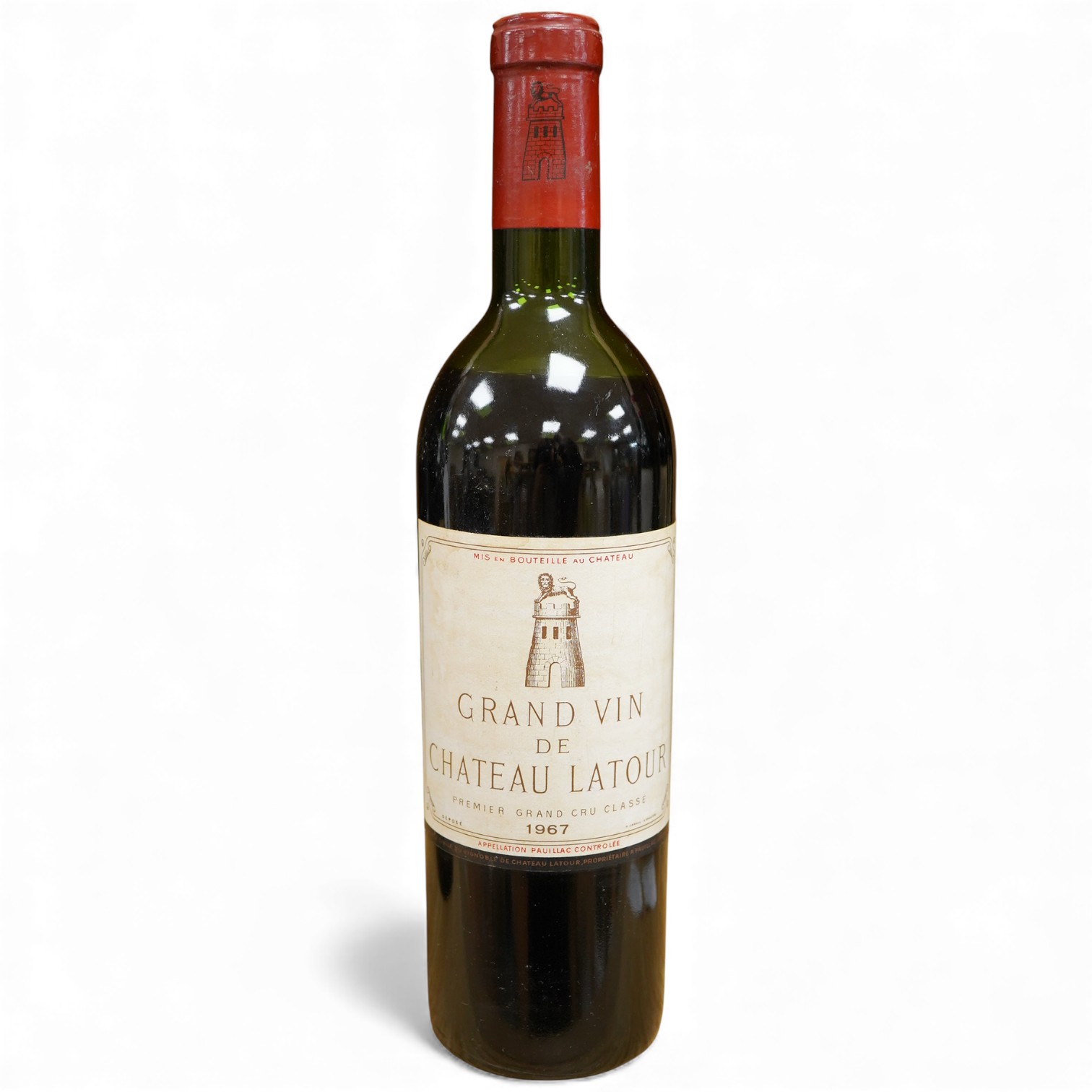 A bottle of Grand Vin de Chateau Latour Premier Grand Cru Classé, 1967